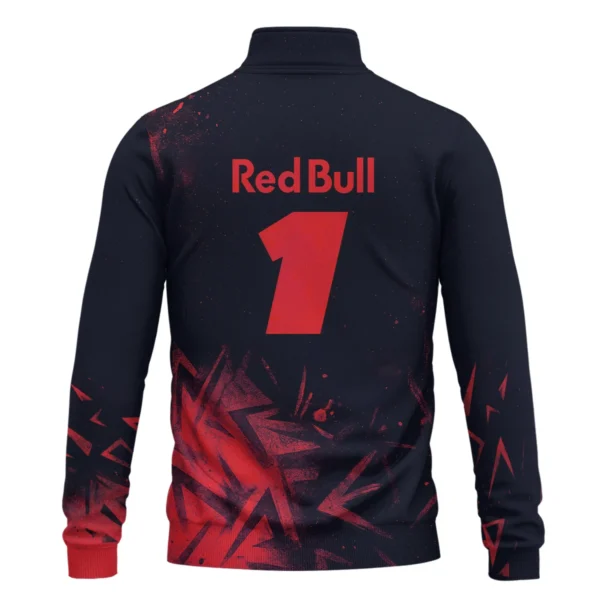 Max Verstappen Red Bull Racing F1 Exclusive Quarter-Zip Sweatshirt BLRBR20525A4QZS - Image 3