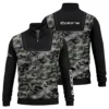 Cobra Golf Brand Exclusive Logo All Over Print Quarter Zip Sweatshirt  HOGOF280525A01CB - ArmyGreen