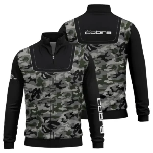 Cobra Golf Brand Exclusive Logo All Over Print Quarter Zip Sweatshirt  HOGOF280525A01CB - ArmyGreen
