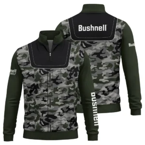 Bushnell Golf Brand Exclusive Logo All Over Print Quarter Zip Sweatshirt  HOGOF280525A01BUG - Army Green