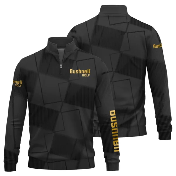 Bushnell Golf Brand Exclusive Logo All Over Print Quarter Zip Sweatshirt HOGF030625A01BUG - Black - Image 3