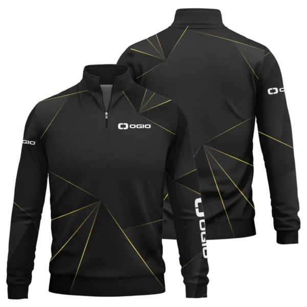 Ogio Brand Exclusive Logo All Over Print Quarter Zip Sweatshirt HOGF310525A01OG - Black - Image 3