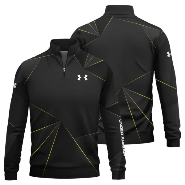 Under Armour Brand Exclusive Logo All Over Print Quarter Zip Sweatshirt HOGF310525A01UA - Black - Image 3