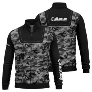 Callaway Brand Exclusive Logo All Over Print Quarter Zip Sweatshirt HOGOF280525A01CLW - Black
