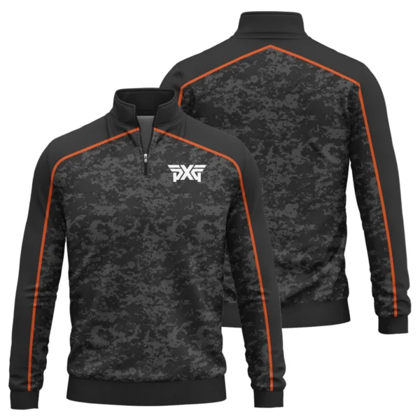 PXG Brand Exclusive Logo All Over Print Quarter Zip Sweatshirt HOGOF290525A01PXG - Black - Image 3