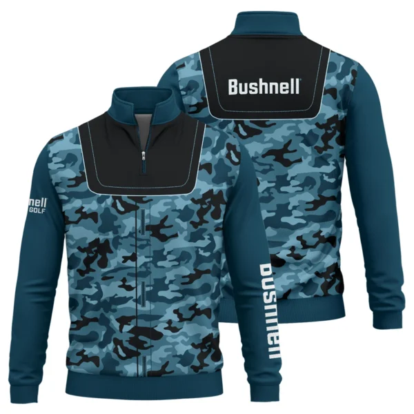 Bushnell Golf Brand Exclusive Logo All Over Print Quarter Zip Sweatshirt  HOGOF280525A01BUG - Blue
