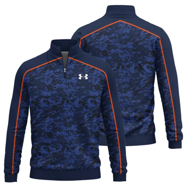 Under Armour Brand Exclusive Logo All Over Print Quarter Zip Sweatshirt HOGOF290525A01UA - Blue - Image 3