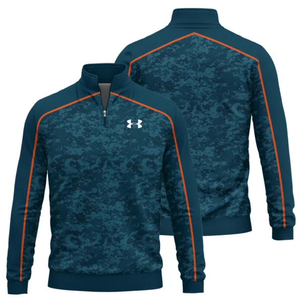 Under Armour Brand Exclusive Logo All Over Print Quarter Zip Sweatshirt HOGOF290525A01UA - Cyan - Image 3