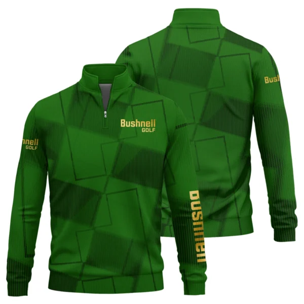 Bushnell Golf Brand Exclusive Logo All Over Print Quarter Zip Sweatshirt HOGF030625A01BUG - Green - Image 3