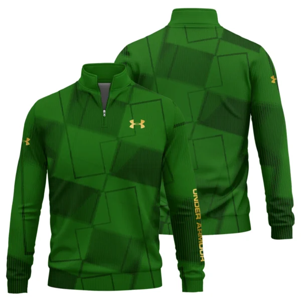 Under Armour Brand Exclusive Logo All Over Print Quarter Zip Sweatshirt HOGF030625A01UA - Green - Image 3