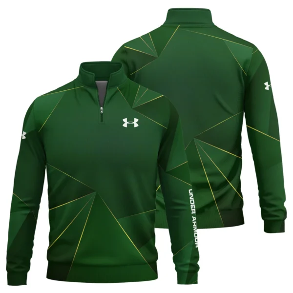 Under Armour Brand Exclusive Logo All Over Print Quarter Zip Sweatshirt HOGF310525A01UA - Green - Image 3