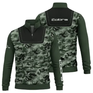 Cobra Golf Brand Exclusive Logo All Over Print Quarter Zip Sweatshirt HOGOF280525A01CB - Green