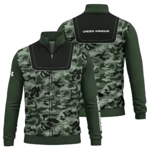 Under Armour Brand Exclusive Logo All Over Print Quarter Zip Sweatshirt HOGOF280525A01UA - Green