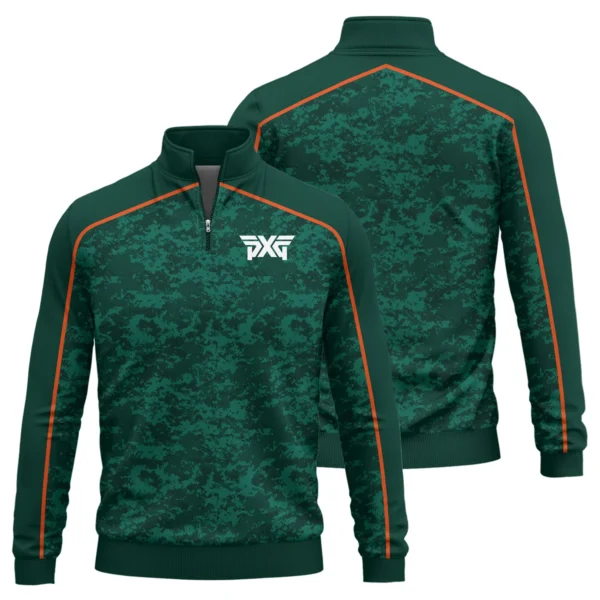 PXG Brand Exclusive Logo All Over Print Quarter Zip Sweatshirt HOGOF290525A01PXG - Green - Image 3