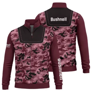 Bushnell Golf Brand Exclusive Logo All Over Print Quarter Zip Sweatshirt  HOGOF280525A01BUG - Maroon