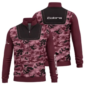 Cobra Golf Brand Exclusive Logo All Over Print Quarter Zip Sweatshirt HOGOF280525A01CB - Maroon