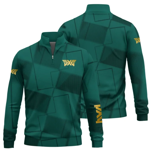 PXG Brand Exclusive Logo All Over Print Quarter Zip Sweatshirt HOGF030625A01PXG - Teal Green - Image 3