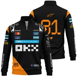 Oscar Piastri McLaren Formula One Exclusive Quarter-Zip Sweatshirt BLF1180525A4QZS