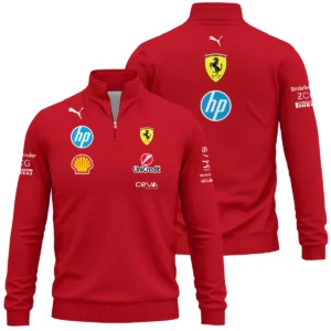 2025 Scuderia Ferrari F1 Special Edition Quarter-Zip Sweatshirt BLFRR4625A3QZS