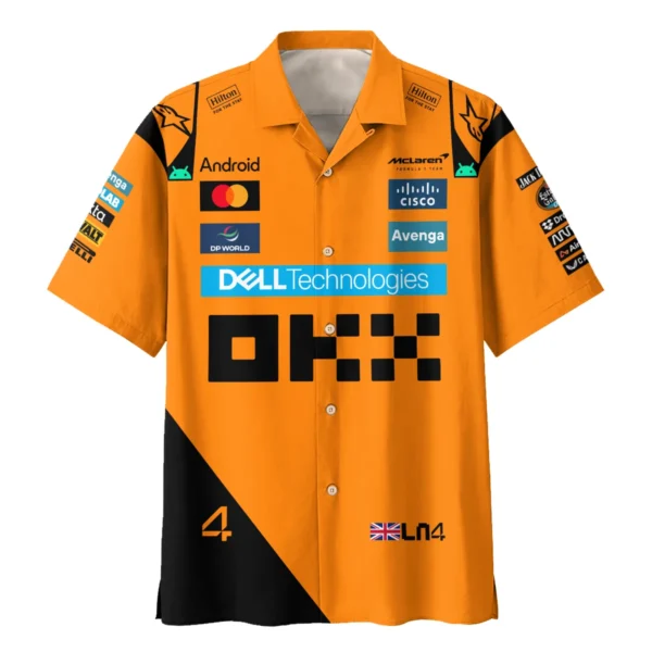 Lando Norris McLaren Formula One Exclusive Hawaiian Shirt BLF1180525A1HW - Image 2