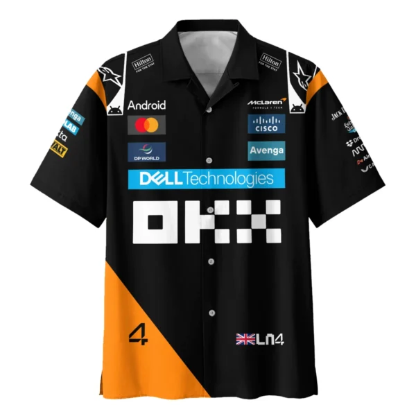 Lando Norris McLaren Formula One Exclusive Hawaiian Shirt BLF1180525A2HW - Image 2