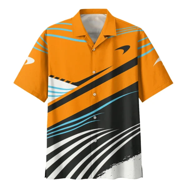 Waves Pattern McLaren F1 Exclusive Hawaiian Shirt BLF131525A1HW - Image 2
