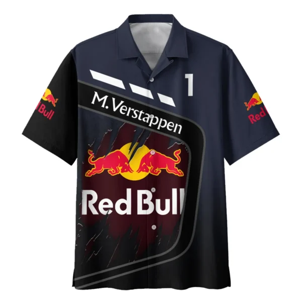 Max Verstappen Red Bull Racing F1 Exclusive Hawaiian Shirt BLRBR20525A3HW - Image 2