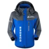Bronco Exclusive Logo Outdoor Plush Charging Suit Waterproof Windproof Jacket Detachable Hood BLC21525A1BRC - Blue