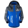 Eclipse Cross Exclusive Logo Outdoor Plush Charging Suit Waterproof Windproof Jacket Detachable Hood BLC21525A1ECC - Blue