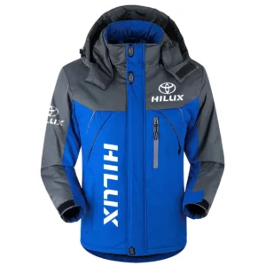 Hilux Exclusive Logo Outdoor Plush Charging Suit Waterproof Windproof Jacket Detachable Hood BLC21525A1HLX - Blue