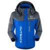 Outback Exclusive Logo Outdoor Plush Charging Suit Waterproof Windproof Jacket Detachable Hood BLC21525A1OTB - Blue