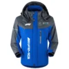 Mercedes F1 Team Exclusive Logo Outdoor Plush Charging Suit Waterproof Windproof Jacket Detachable Hood BLF130525A1MER - Blue