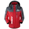 ASX Exclusive Logo Outdoor Plush Charging Suit Waterproof Windproof Jacket Detachable Hood BLC21525A1ASX - Red