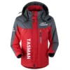 Tasman Exclusive Logo Outdoor Plush Charging Suit Waterproof Windproof Jacket Detachable Hood BLC21525A1TAS - Red