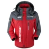 McLaren F1 Team Exclusive Logo Outdoor Plush Charging Suit Waterproof Windproof Jacket Detachable Hood BLF130525A1MCL - Red