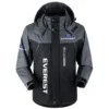 Everest Exclusive Logo Outdoor Plush Charging Suit Waterproof Windproof Jacket Detachable Hood BLC21525A1EVT - Black
