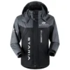 Staria Exclusive Logo Outdoor Plush Charging Suit Waterproof Windproof Jacket Detachable Hood BLC21525A1SRA - Black