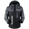 Toyota Exclusive Logo Outdoor Plush Charging Suit Waterproof Windproof Jacket Detachable Hood BLC21525A1TOY - Black