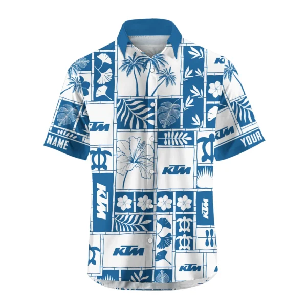 KTM Exclusive Logo Hawaian Shirt QTVA150425HWKTM - Dark Blue - Image 2