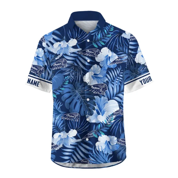 Indian Motorcycles Exclusive Logo Hawaian Shirt QTVA210425HW03IND - Navy Blue - Image 2