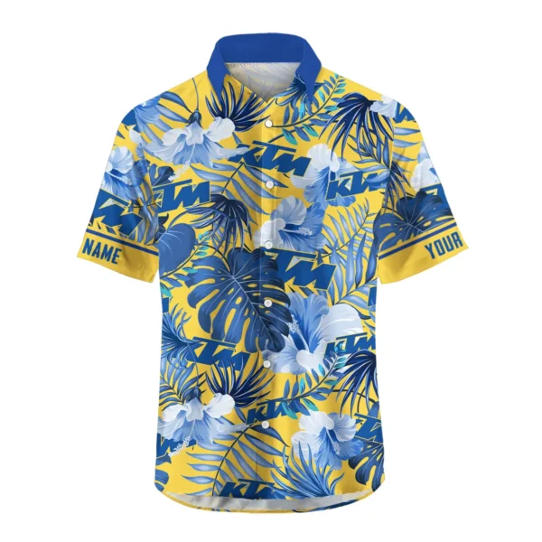 KTM Exclusive Logo Hawaian Shirt QTVA210425HW03KTM - Yeallow - Image 2