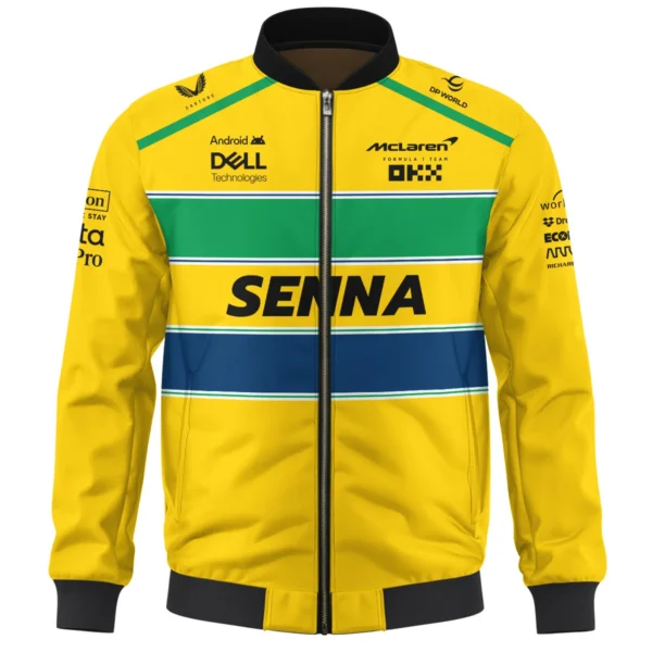 Ayrton Senna McLaren Formula One Exclusive Bomber BLF1190525A2BB - Image 2