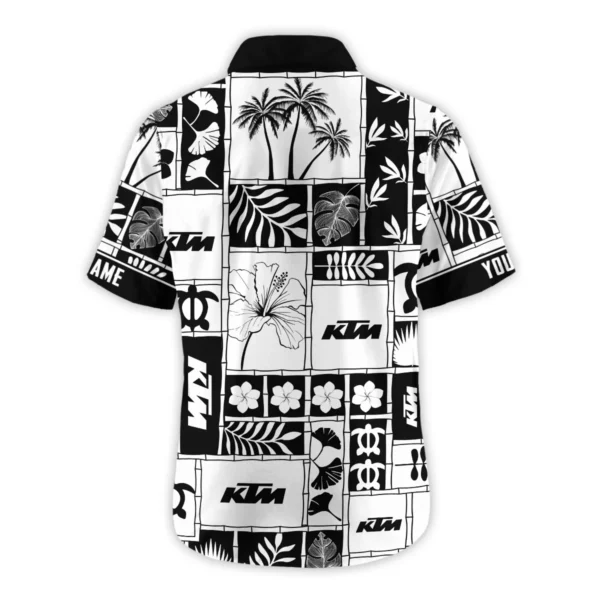 KTM Exclusive Logo Hawaian Shirt QTVA150425HWKTM - Black - Image 3