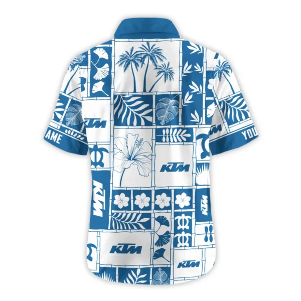 KTM Exclusive Logo Hawaian Shirt QTVA150425HWKTM - Dark Blue - Image 3