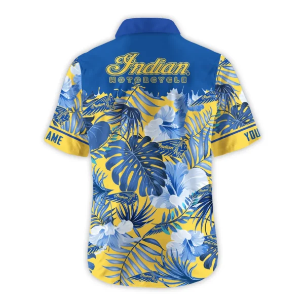 Indian Motorcycles Exclusive Logo Hawaian Shirt QTVA210425HW03IND - Yeallow - Image 3