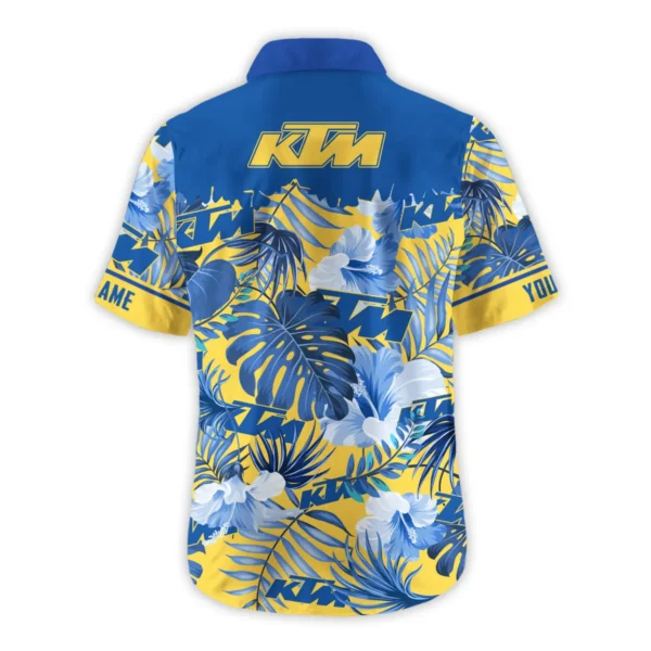 KTM Exclusive Logo Hawaian Shirt QTVA210425HW03KTM - Yeallow - Image 3