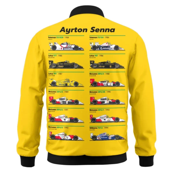Senna x McLaren - Exclusive Bomber Featuring His Iconic Liveries BLF13625A5BB - Image 3