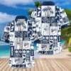Ducati Exclusive Logo Hawaian Shirt QTVA150425HWDUC - Navy Blue