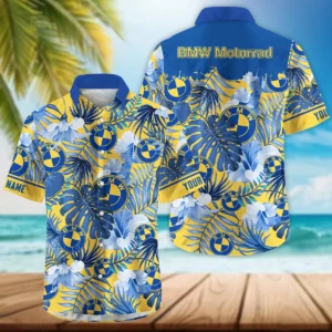 BMW Motorrad Exclusive Logo Hawaian Shirt QTVA210425HW03BMW - Yeallow