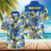 Ducati Exclusive Logo Hawaian Shirt QTVA210425HW03DUC - Yeallow